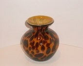 Vintage Murano Art Glass Vase -  Spotted Design