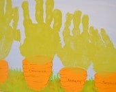 Easter Carrots Handprint Kit  - 11x14