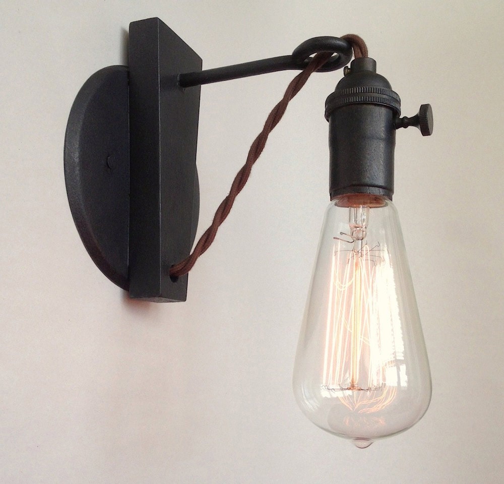 Retro Hanging Pendant Sconce.  Hardwire Version.  Industrial Lamp.