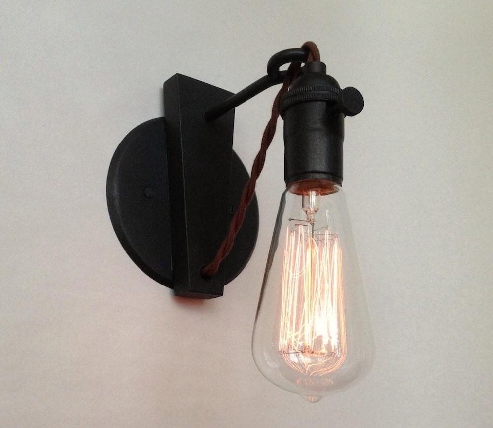 Three Retro Hanging Pendant Sconces.  Hardwire Version.  Industrial Lamp.
