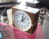 Retro Faux Bois General Electric Alarm Clock