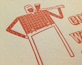 Got Wood: Letterpress Print