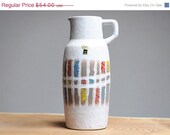 SPRING SALE - West German handled vase by Jasba