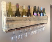 Reclaimed wood wine rack - DelHutsonDesigns