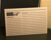Recipe Card Set of 15 on Kraft Paper Size 4x6