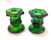 Glass Taper Candle Holder Set