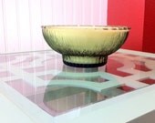 Vintage Olive Green/Kelly Green EO Brodd 2 Wicked Flower Vase Flower Bowl Handmade Scented Soy Candle