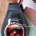 THUNDERCATS Genuine dyed black Leather Key Ring Fob Weddings Christmas Quickship Under 15.00