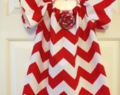 Red Chevron Dress