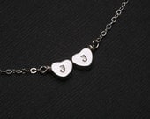 Reversible Heart initial Bracelet,Silver bracelet,Monogram adjustable,Bridesmaid gifts,Birthday,Friendship,Mother Jewelry