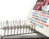 Vintage 60's Metal Record Album Rack Metal Organizer