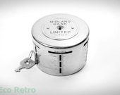 Vintage Pre Decimal Midland Home Safe Money Box Complete With Key