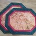 Quilted Reversible Snackmats in Gold - Red - Emerald Green Batik