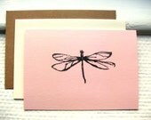 Dragonfly Greeting Cards / Thank You Notes - Set of 3
