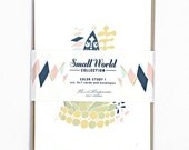 It's A Small World Color Study I Greeting Cards