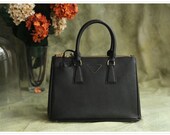 Leather Tote Bag - Briefcase - Shoulder Bag - Handbag - Satchel - Messenger Bag - Doctor Bag - IPAD Bag  - Lady Bag - Macbook Bag in Black