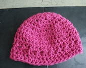 Pink baby girl hat, Crochet Baby Cloche, Baby Sock Cap, Pink Infant Beanie, Baby Spring Easter Hat, Snow Hat, Crochet Cloche, Toddler Cap