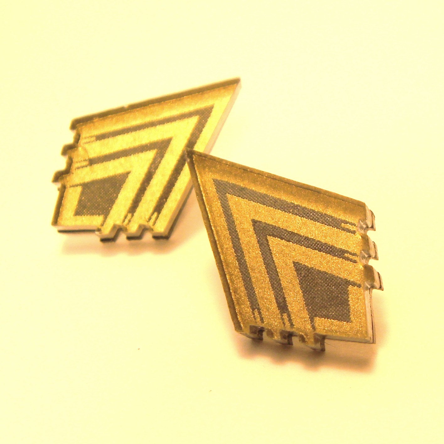 Battlestar Galactica inspired Rank Insignia Earrings -  Laser Cut Acrylic