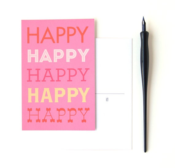 Happy Happy Postcards - Set of 10