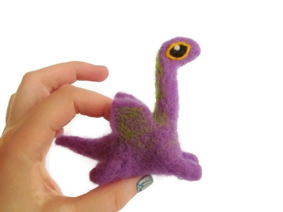 Folk Dragon Sculpture, Needle Felted Wyvern Soft Sculpture ('Grassmere')