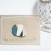 Minimal leather brooch - Upcycled leather, geometric brooch - OOAK brooch