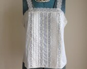 Vintage Deena off white camisole / white vintage cami / summer cami / vintage tank top / lace cami / size 36