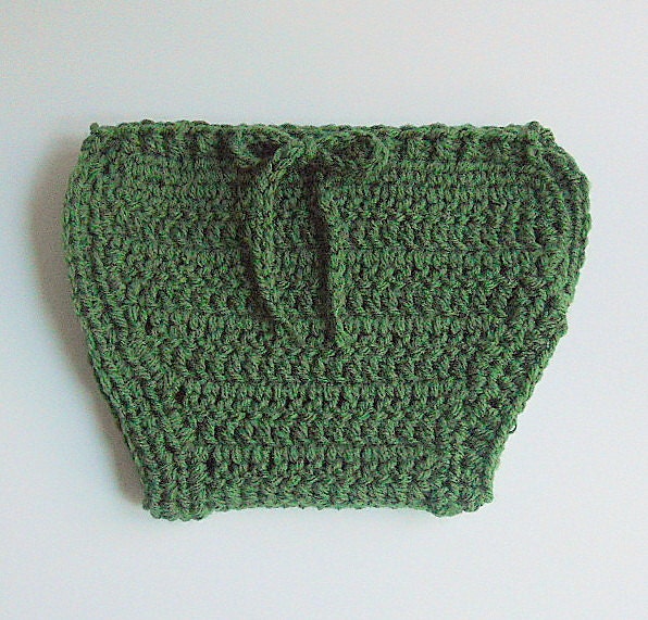Green Diaper Cover  Baby Boy Soaker Infant Girl Cozy Newborn Kozy 0 - 6 Months Children Clothing Crochet Photo Prop