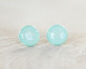 FROSTBITE - Glitter Earrings - Blue Stud Earrings With Glitter - Cute Post Earrings in Frost Bite Blue - Glitter Studs by Ear Sugar