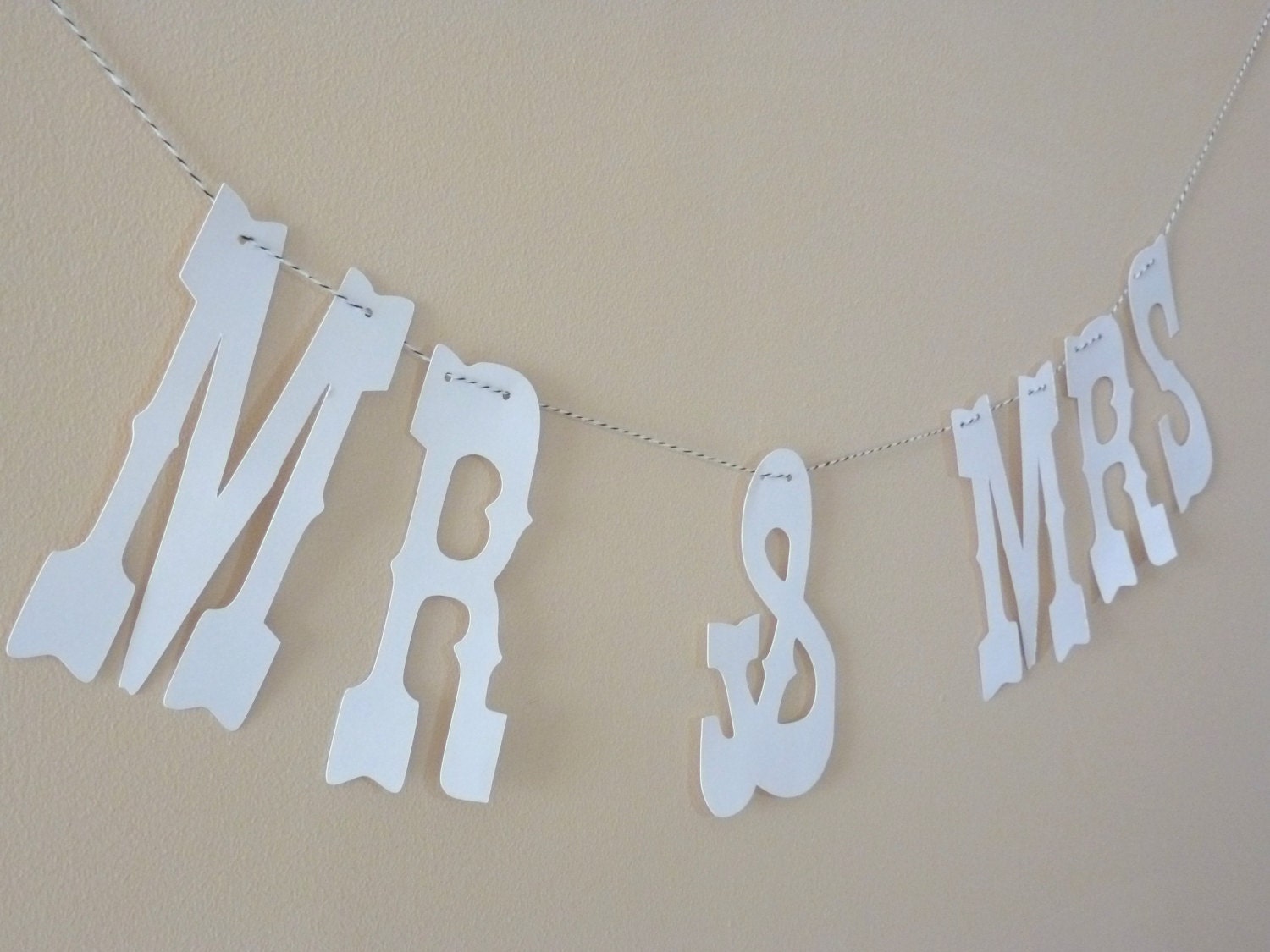 MR MRS Wedding Banner Garland Photo Booth Props