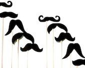 DIY- YOU GLUE - 100 Photo Booth Props Photobooth prop - On a Stick -  Mustache Moustache Party Made to Order