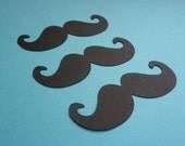 100 Mustache Moustache Cutouts 3 inch Photo Booth Props Photo Props Gender Reveal Little Man Birthday Bash - 3 inch Made to Order