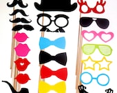 Photo Booth Props - Mustache on a stick prop - Birthdays, Weddings, Parties - Photobooth Props