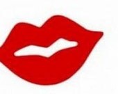 100- 3 inch Mustache Bash Lips Red Moustache Gender Reveal Little Man Bash Photo Prop Photobooth Photo Booth Props Made to Order