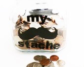 My Stache - Vinyl Mustache Decal - BLACK