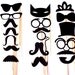 DIY YOU GLUE 17 pc Mustache Moustache Gender Reveal Little Man Bash Photo Prop Photobooth Photo Booth Props Made to Order