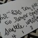 Escort Card Calligraphy - Fancy Free