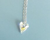 Swarovski Crystal Necklace, Crystal Heart Necklace, Crystal Necklace, Heart Necklace, Gift for Her, Bridal Jewelry