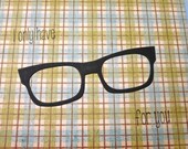 Geekery Love Card for Men, Nerdy Valentine's Day Card, Hipster Frames
