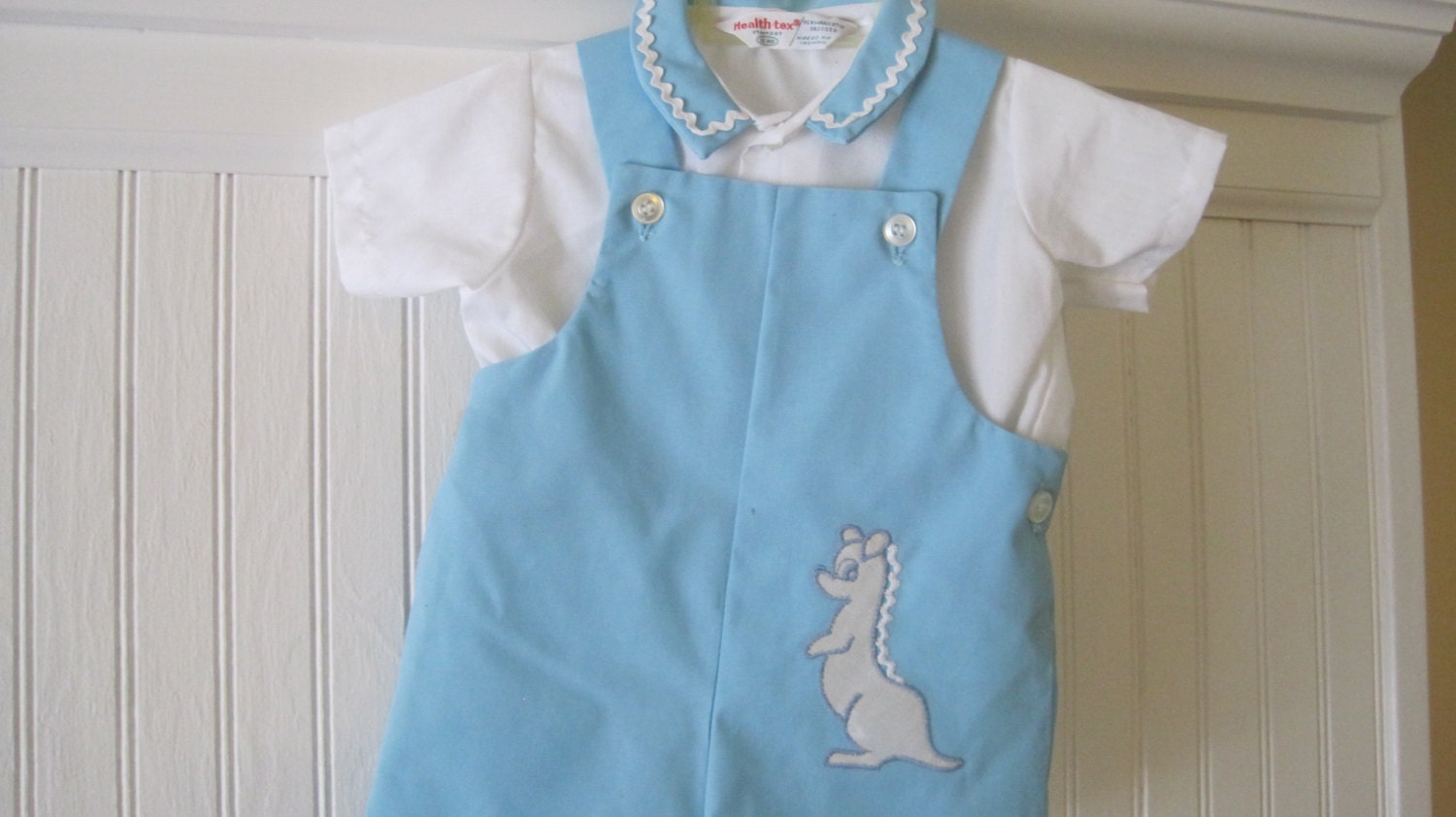 Vintage Healthtex by Stantogs baby boy outfit, size 12 months