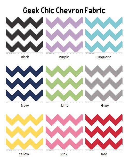 Custom Geek Chic Chevron Cotton Crib Sheet -- Many Options -- Premium Fabric -- Geek-a-bye Baby Bedding -- Fits on Toddler Bed, Elastic