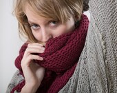 Chunky  knitted sweater ,women  handmade knitted cardigan sweater, cotton Jacket ,knitting ,eco design, cotton
