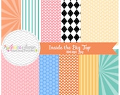 INSTANT DOWNLOAD, circus digital paper, circus backgrounds, for commercial use, scrapbooking, invitations Il_170x135