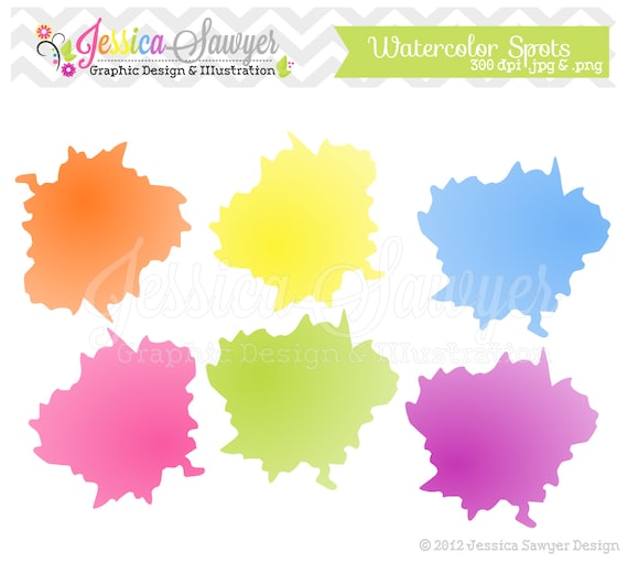 INSTANT DOWNLOAD art clip art, paint clipart, splatter brush for personal and commercial use, scrapbooking, invitations Il_570xn