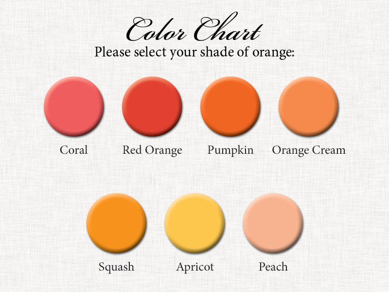 Orange Buffet Labels - PRINTABLE - 8 Elegant (Candy, Dessert, Popcorn, Snack, Ice Cream, Cookie...) Buffet Labels