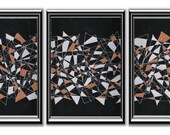 Original Abstract Art Handmade Pen & Ink Drawing Painting