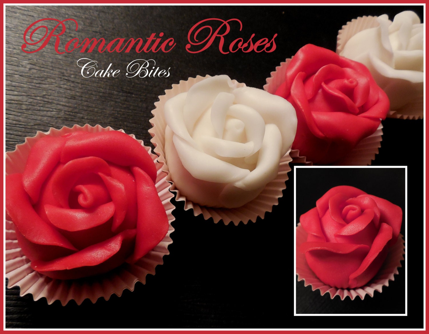 Romantic Rose Cake Bites