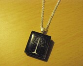 The White Tree of Gondor Scrabble Tile Necklace