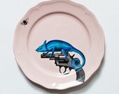 Crafty Chameleon plate