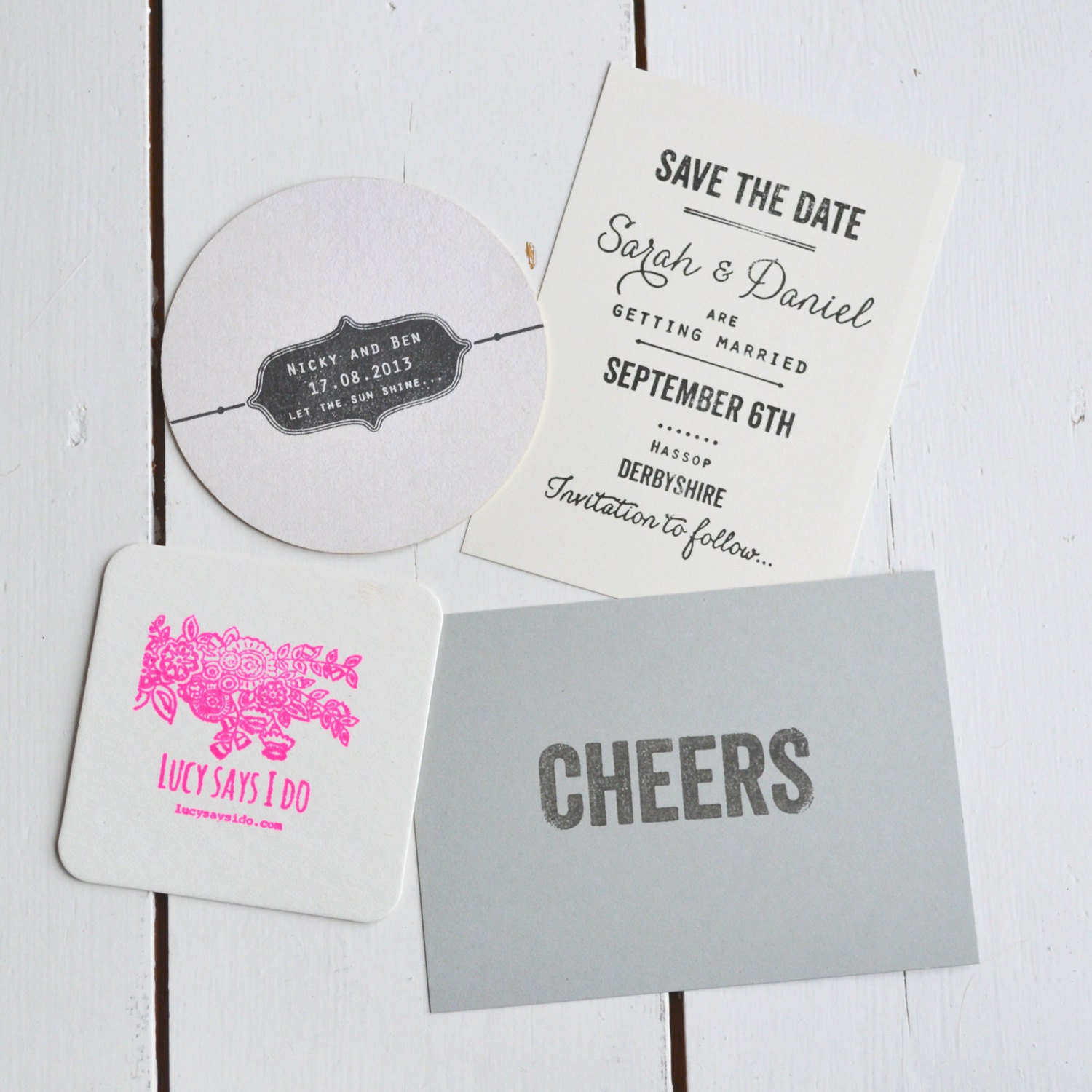 Small Custom Designed Rubber Stamp. Great alternatives for wedding stationery and logos. Up to 50mm x 50mm