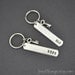 COUPLE key chain, COUPLE key chain, mr. mrs.,hand stamping jewelry, His and Hers, Girl friend, Boy friend, Husband and Wife, wedding gifts